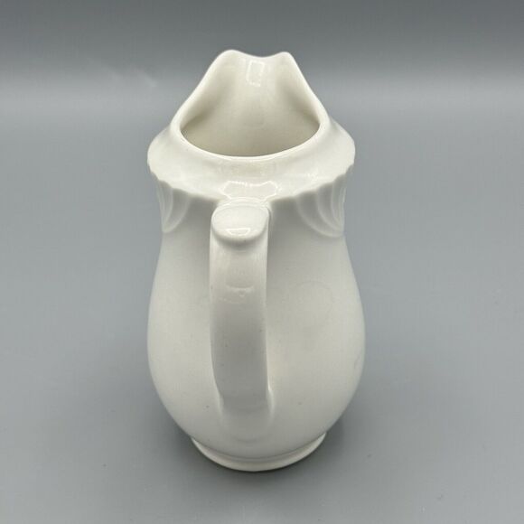 Vtg Dudson Duraline White Creamer Stoke-on-Trent England Finest Virtrified 4034 - Picture 4 of 7